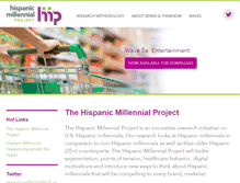 Tablet Screenshot of hispanicmillennialproject.com